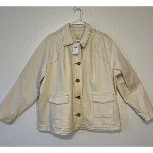 J. JILL Denim Women's Jacket Elegant Evening Attire Beige Tan Size 3XL
